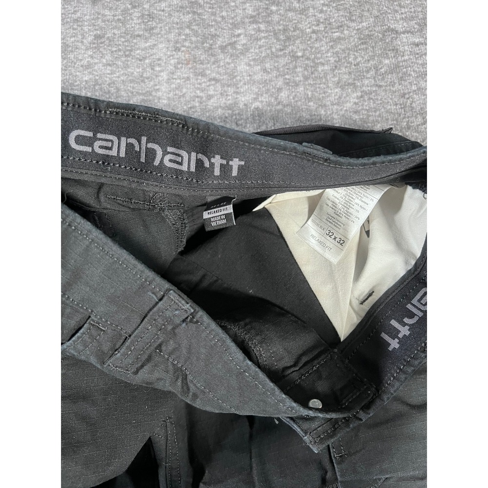 Carhartt Mens Steel Multi-Pocket Tech Relaxed Fit Pants Black 32x32 103337 - Picture 4 of 5